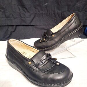 NEW Finn Comfort Slip-ons Loafers Shoes 37/ 6-6.5 Kiltie Tassel Lace-Up Black